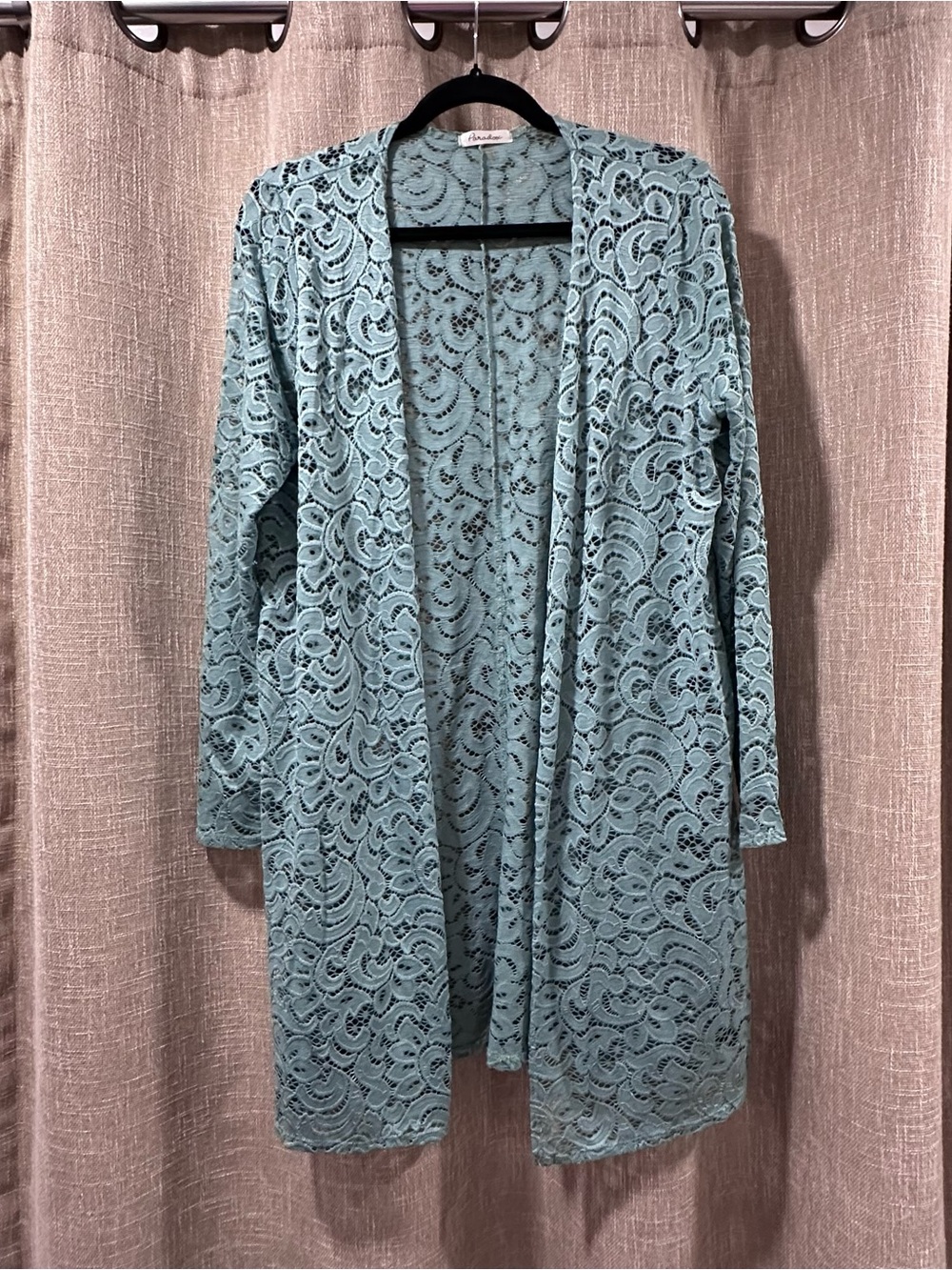 Seafoam Green Laced Cardigan
